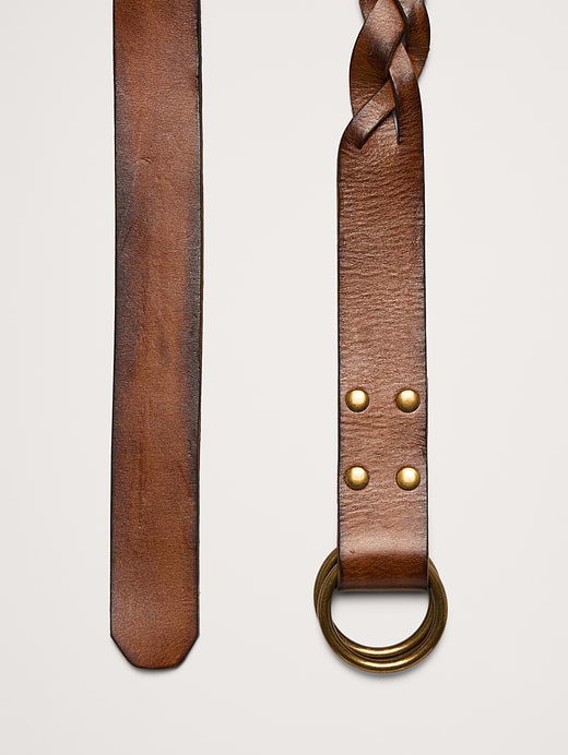 Banana Republic Woven Leather Double-Ring Belt — photo 4