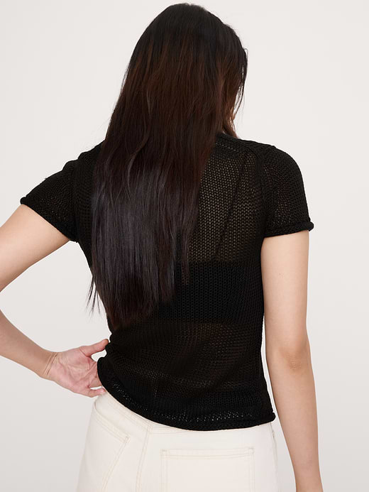 Banana Republic Heirloom Linen Sweater Tee — photo 3