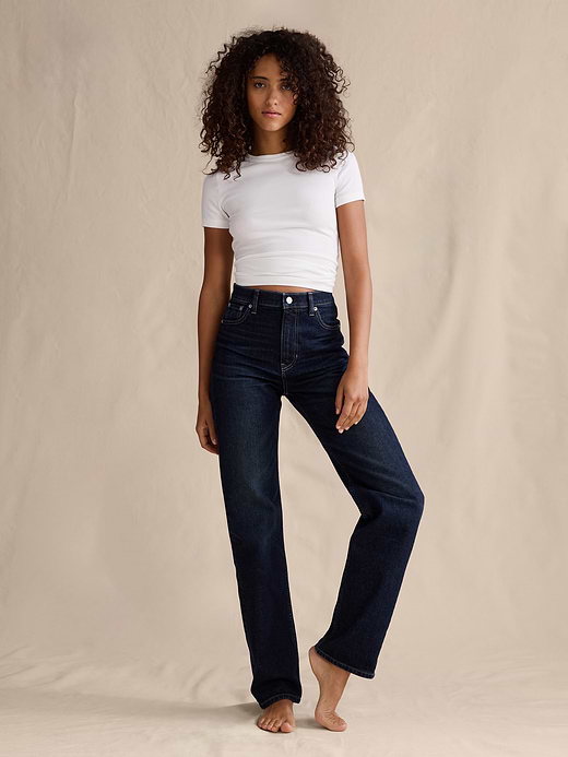 Banana Republic High-Rise 90S Straight Jean — photo 5