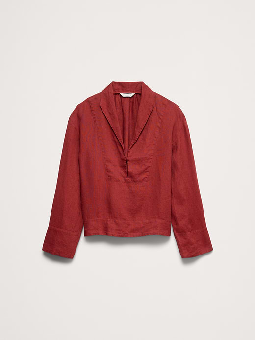 Banana Republic Linen Popover Top — photo 5