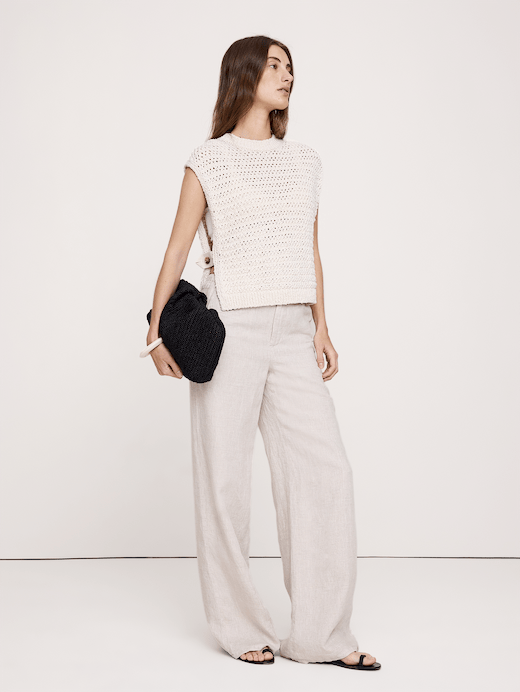 Banana Republic Open Side-Button Sweater Vest — photo 4