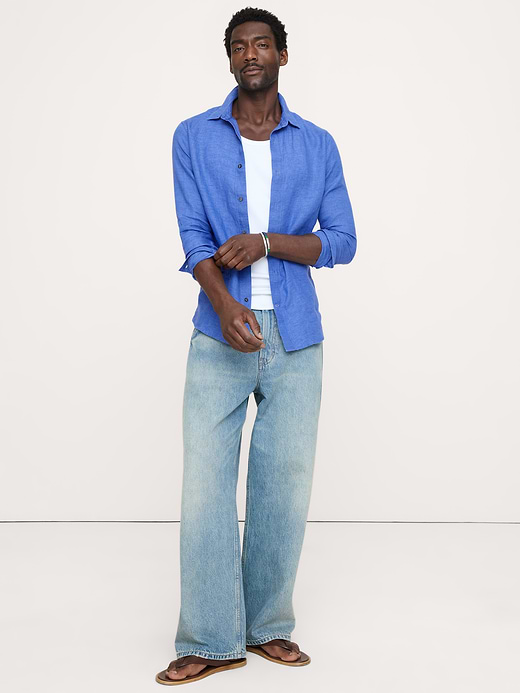 Banana Republic Slim-Fit Linen Shirt — photo 1