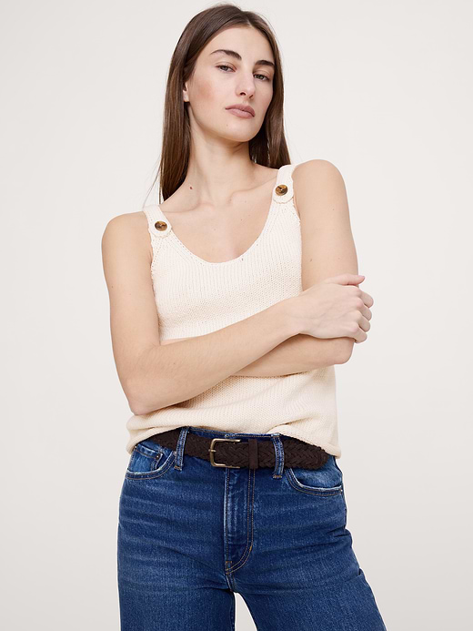 Banana Republic Cotton Scoop-Neck Tank — photo 4