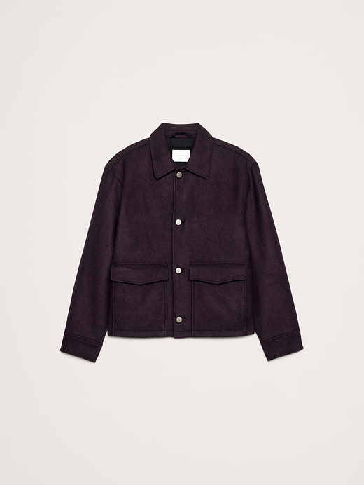 Banana Republic Double-Faced Wool-Blend Utility Jacket — photo 5