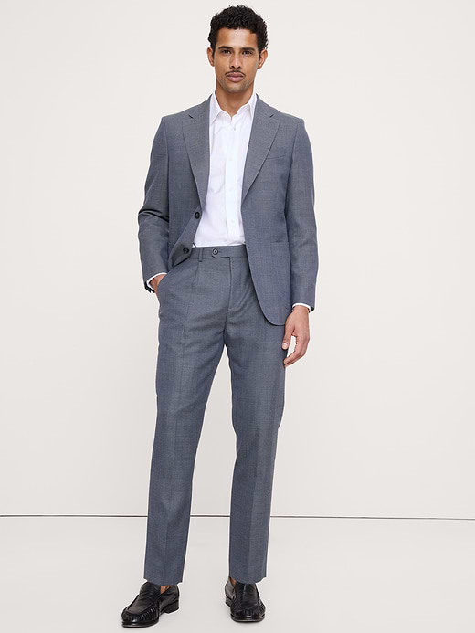 Banana Republic Tailored Slim-Fit Italian Wool Ventile Suit Pant — photo 1