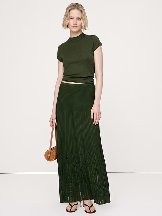 Banana Republic Sculpted Eyelet Maxi Skirt — photo 1