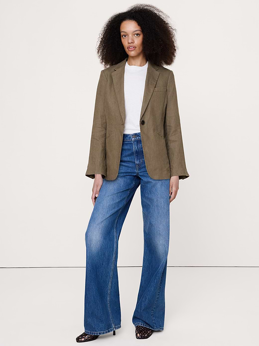 Banana Republic Slim Linen Blazer — photo 1