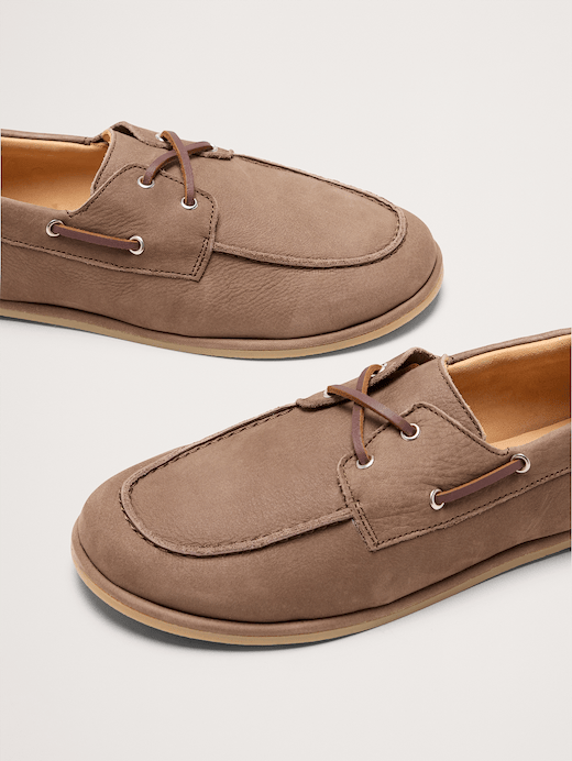 Banana Republic Italian Nubuck Leather Boat Shoe — photo 7