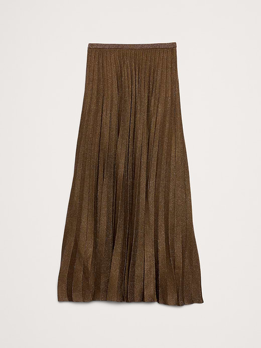 Banana Republic Pleated Metallic Sweater Skirt — photo 5