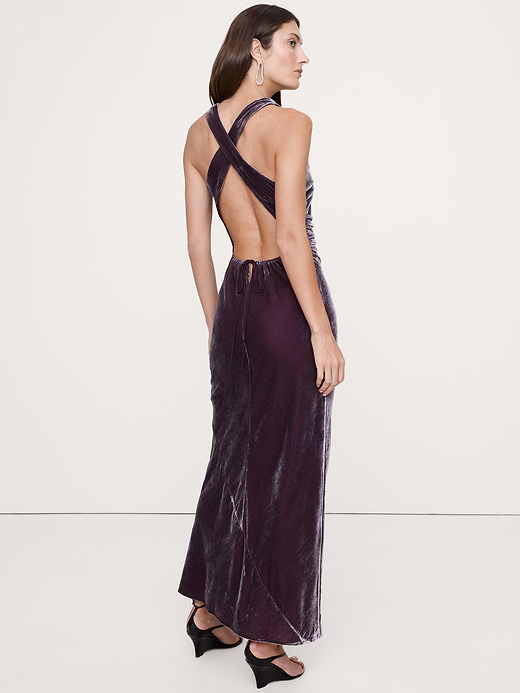 Banana Republic Velvet Cowl-Neck Gown — photo 3