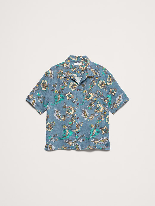 Banana Republic Standard-Fit Linen Resort Shirt — photo 5