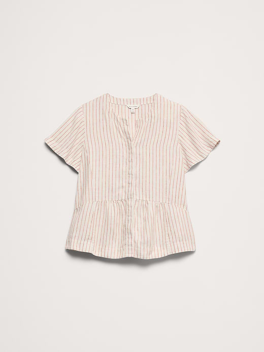 Banana Republic Linen Flutter-Sleeve Top — photo 5