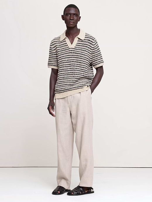 Banana Republic Textured Stripe Sweater Polo — photo 6