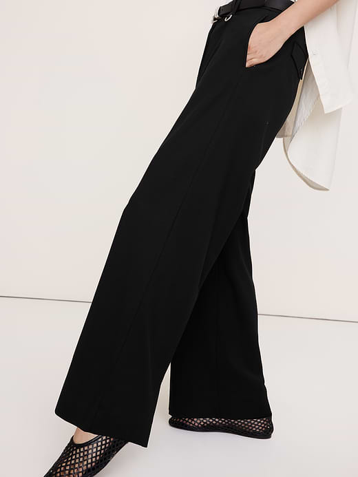Banana Republic The Everyday Wide-Leg Pant in Italian Lightweight Wool — photo 4