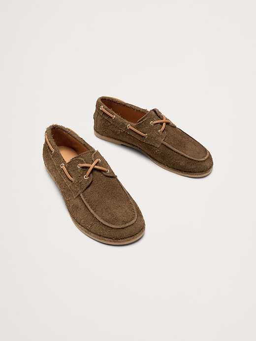 Banana Republic Textured Italian Suede Boat Shoe — photo 4