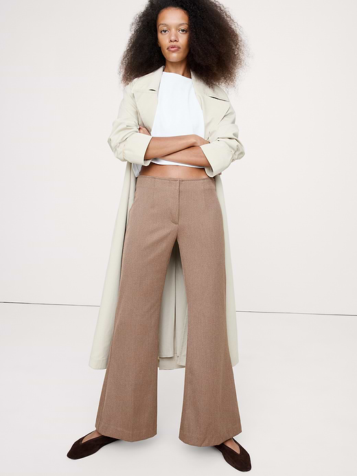 Banana Republic Mid-Rise Flare Italian Twill Pant — photo 1