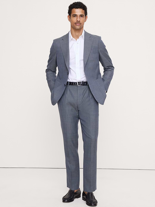 Banana Republic Tailored Slim-Fit Italian Wool Ventile Suit Pant — photo 6