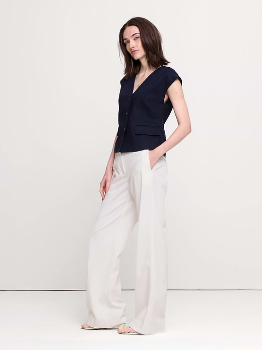 Banana Republic Stretch Linen-Viscose Vest — photo 7