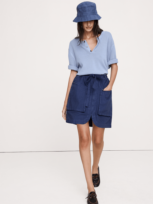 Banana Republic Cotton Utility Mini Skirt — photo 1