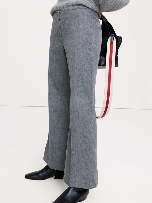 Banana Republic Mid-Rise Flare Italian Twill Pant — photo 4