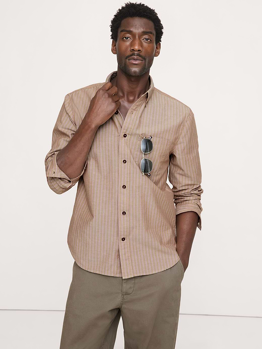 Banana Republic Standard-Fit Cotton Oxford Shirt — photo 1
