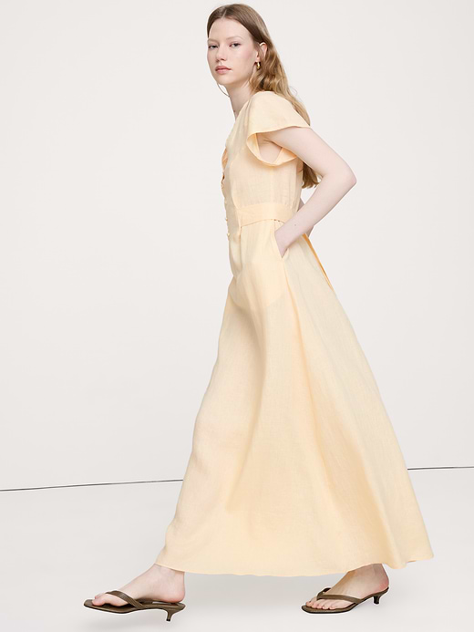Banana Republic Linen Side-Tie Maxi Dress — photo 4
