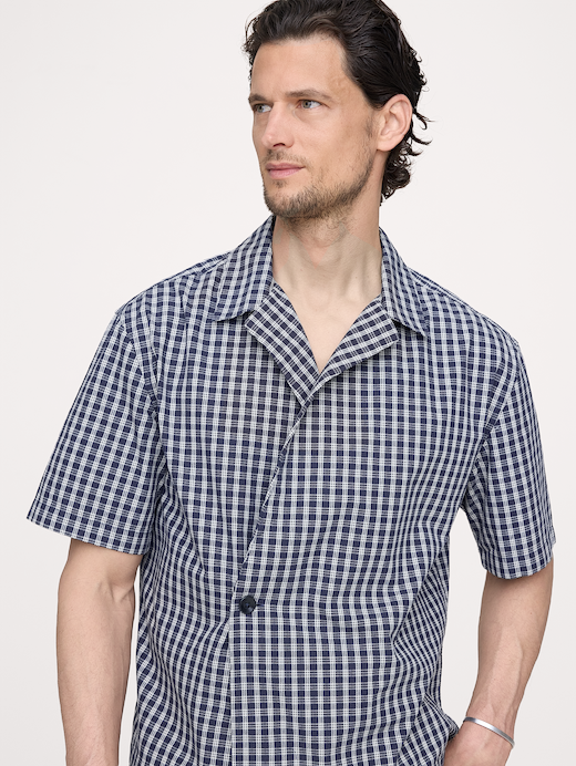 Banana Republic Relaxed-Fit Double-Breasted Resort Shirt — photo 4