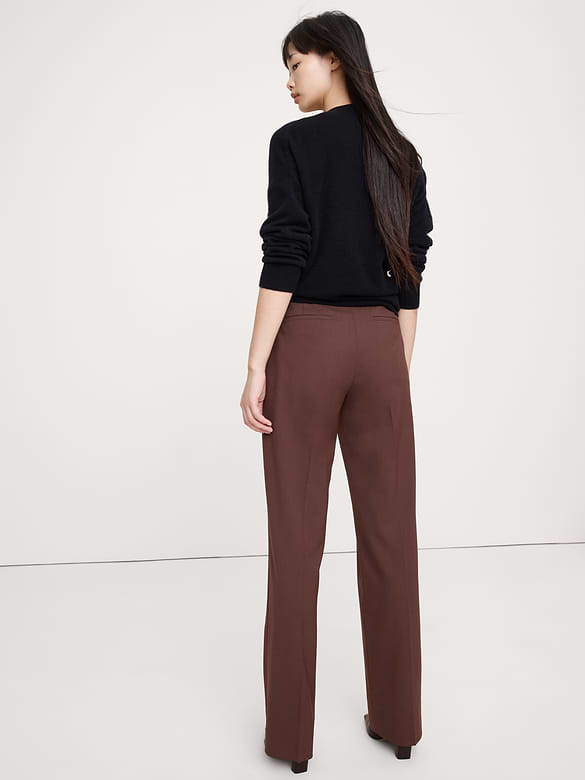 Banana Republic Ultra High-Rise Modern Straight Italian Lightweight Wool Pant — photo 3