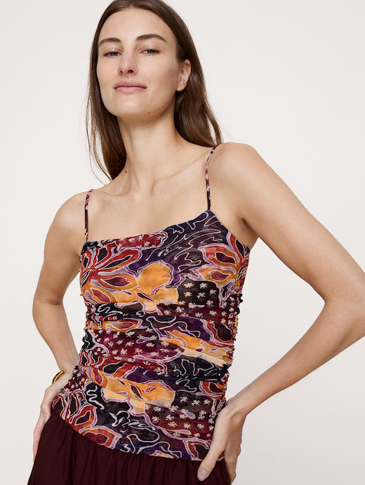 Banana Republic Ruched Mesh Tank — photo 4