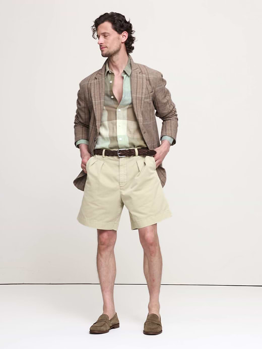 Banana Republic Archive Reissue 8" Pleated Short — photo 6