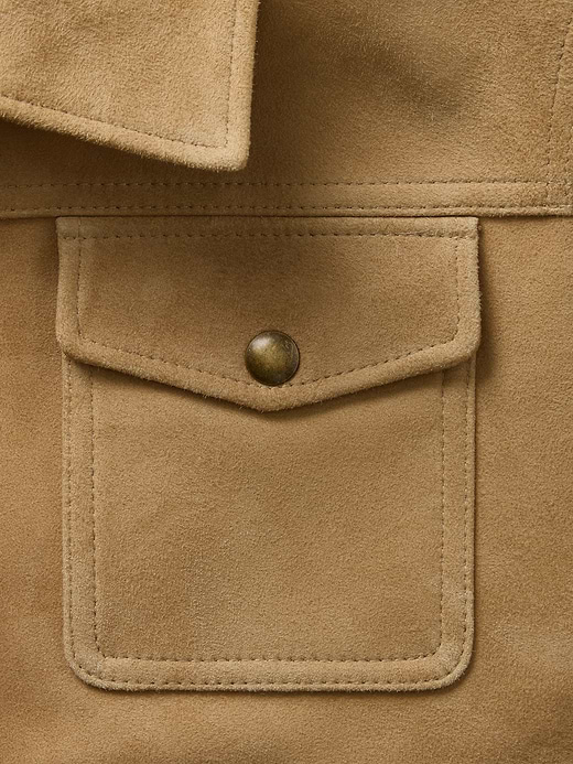 Banana Republic Relaxed Suede Trucker Jacket — photo 6