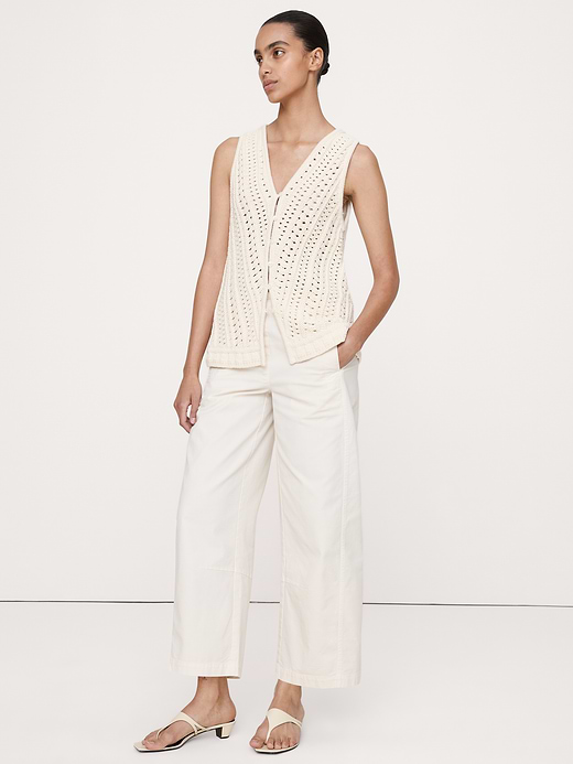 Banana Republic Cotton Crochet Sweater Vest — photo 1