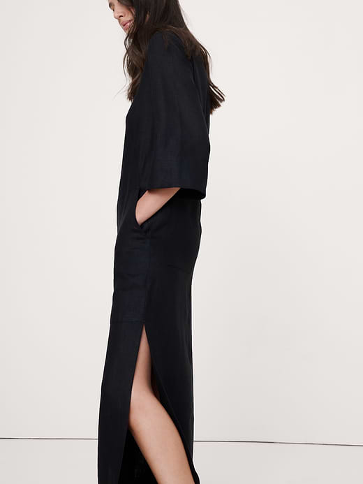 Banana Republic Linen Scoop-Neck Maxi Dress — photo 4