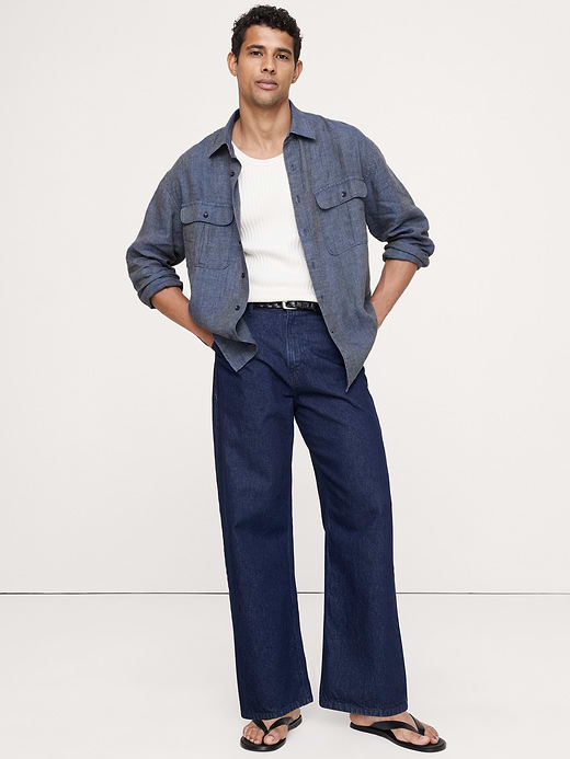 Banana Republic Relaxed-Fit Linen Explorer Shirt — photo 3
