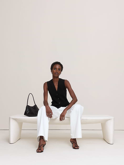 Banana Republic Larkspur Cotton-Silk Sweater Vest — photo 6