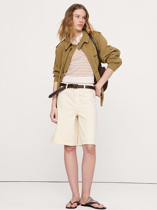 Banana Republic Lightweight Cashmere Short-Sleeve Sweater Polo — photo 4