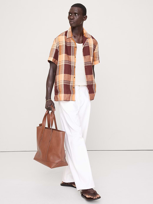 Banana Republic Standard-Fit Linen Resort Shirt — photo 1