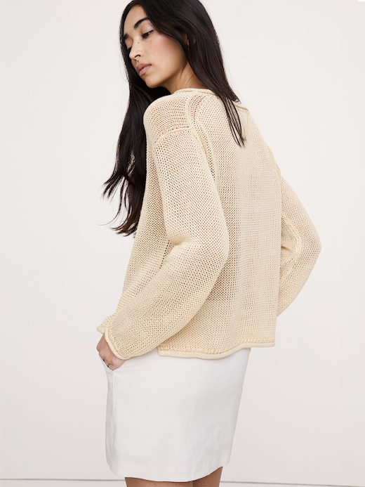 Banana Republic Heirloom Linen Boatneck Sweater — photo 3