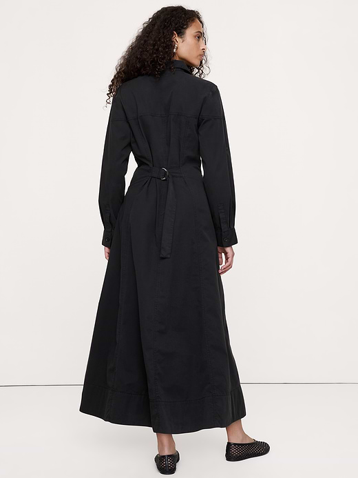 Banana Republic Cotton Twill Paneled Shirt Dress — photo 3