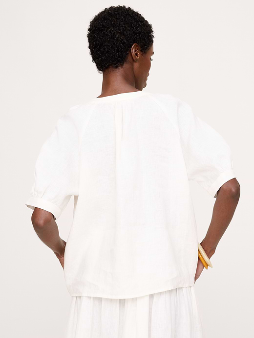 Banana Republic Linen Tassel-Tie Top — photo 3