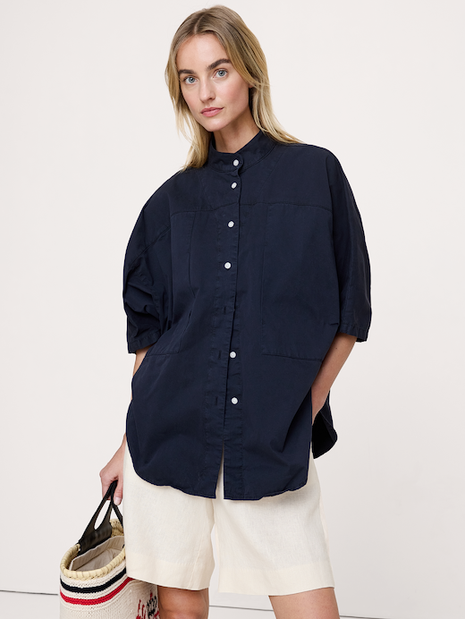 Banana Republic Cotton Twill Utility Tunic — photo 1
