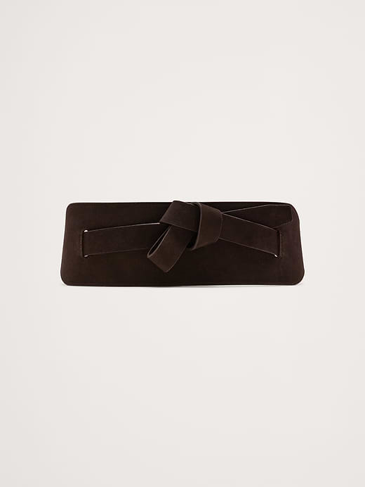 Banana Republic Knotted Leather Corset Belt — photo 1