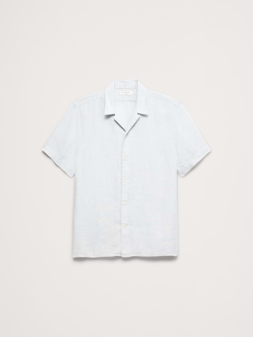 Banana Republic Standard-Fit Linen Resort Shirt — photo 5