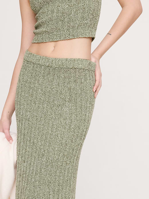 Banana Republic Bouclé Cotton Sweater Skirt — photo 4