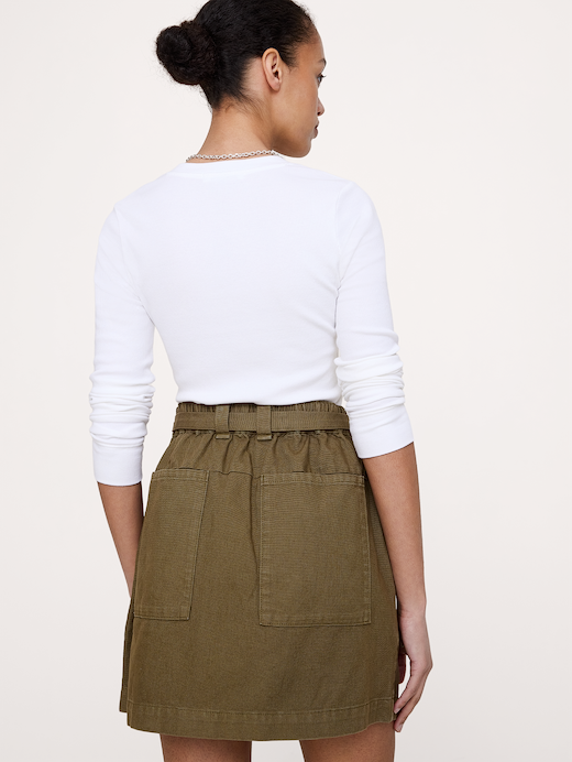 Banana Republic Cotton Utility Mini Skirt — photo 3
