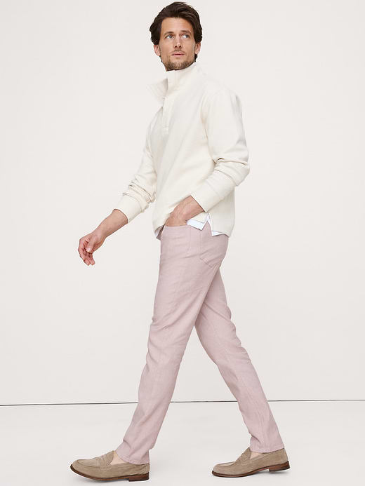 Banana Republic Slim Linen-Cotton Traveler Pant — photo 4
