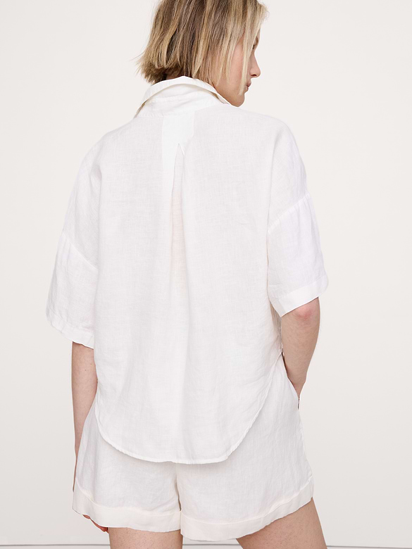 Banana Republic Linen Short-Sleeve Shirt — photo 3