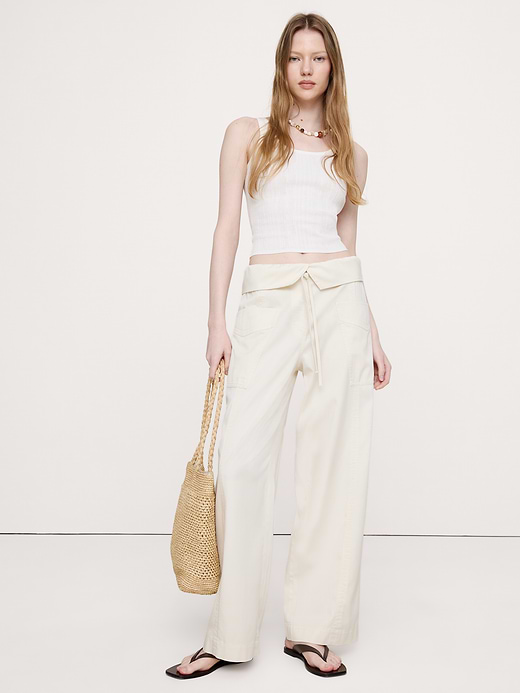 Banana Republic High-Rise Straight-Leg Fisherman Pant — photo 1