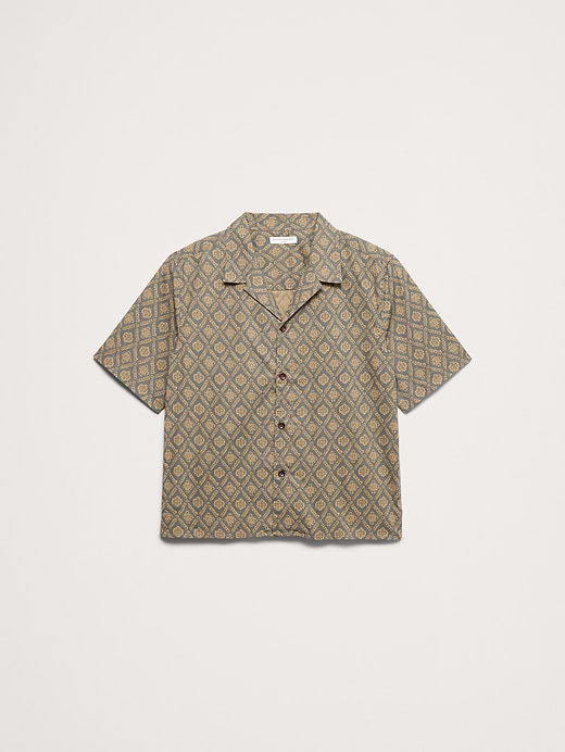Banana Republic Relaxed-Fit Cotton Poplin Resort Shirt — photo 5