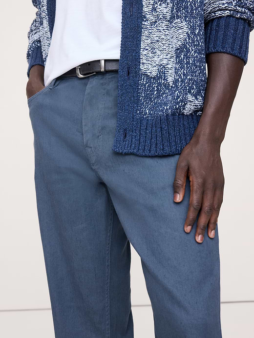 Banana Republic Straight Linen-Cotton Traveler Pant — photo 4